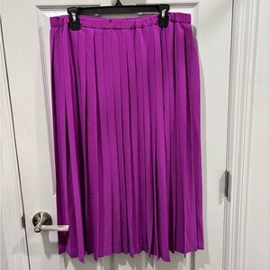 Vintage Da-Rue of California Elegant Purple Pleated Skirt